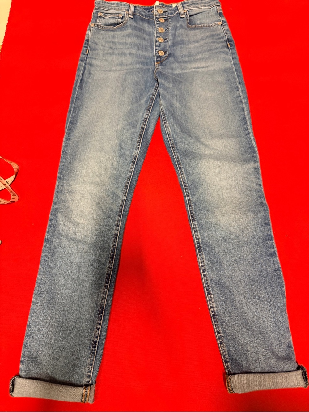 rag & bone Nina high rise Blue Denim Jeans with sz 28